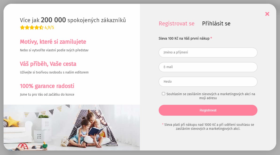 sconto registrazione vantaggio