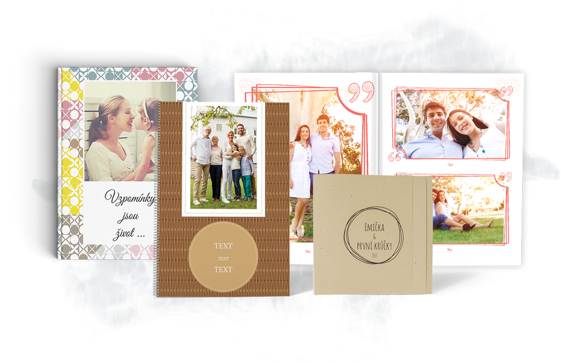 Fotolibro con rilegatura a spirale e collage