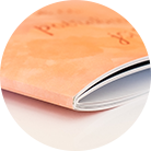 Fotolibro con punto metallico, dorso della copertina